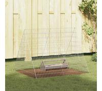 Cage à poules Argenté Acier galvanisé Enclos pour Habitat extérieur vidaXL vidaX