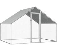 Cage à poules d'extérieur 2,75x2x1,92 m Acier galvanisé