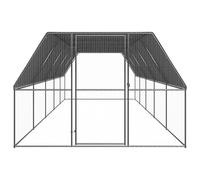 Cage à poules d'extérieur 3 x 10 x 2 m en acier galvanisé et polyéthylène - Enclos robuste pour petits animaux - Résistant aux intempéries et durable - Idéal pour la volaille et les animaux