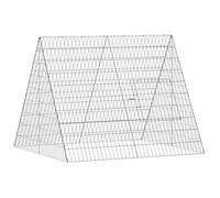 Cage à poules en acier galvanisé - vidaXL - Argent - 110x100x85 cm - Résistant aux intempéries