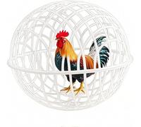 Cage à poulet, cage mobile 3 pièces, sans danger pour les animaux domestiques, poulailler portable pour hamsters, lapins, canards, pigeons, poussins respectueux de la ferme (30 x 28 x 26 cm)