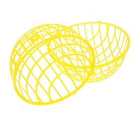 Cage à Poulet Sphérique Mobile pour Extérieur, Plastique Jaune