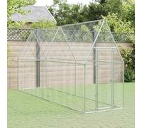 Cage à Poulets Cm, Enclos Extérieur pour Poules, Poules, Canards, en Acier galvanisé avec Un Grand Espace d'activité, sécurité Supplémentaire, Idéal pour Les Oiseaux, Les Lapins (400 x 100 x