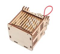 Cage à Sauterelles Portable, Boîte en Bois Marron pour Garçon et Filles