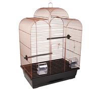 Cage À Sittich Flamingo Dara Cuivre 45x28x61,5cm Avec Tiroir & Gamelle