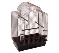 Cage À Sittich Flamingo Edith 54x34x74,5 Cm Cuivre/Noir Avec Perchoir