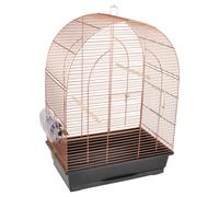 Cage À Sittich Flamingo Klara 2 Cuivre 45x28x62,5cm Avec Gamelle & Tiroir