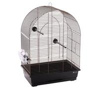 Cage À Sittich Flamingo Klara 2 Taupe 45x28x62,5cm Avec Perches Et Tiroir