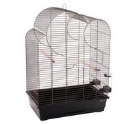 Cage À Sittich Flamingo Wammer 1 Taupe 54x34x75cm Avec Tiroir & Perchoir