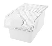 Cage à Souris de Recherche Rectangulaire Ventilé | Base en Plastique Solide, Visibilité Claire, Empilable pour Observation à Long Terme et Recherche Animale