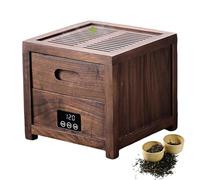 Cage à thé électrique, machine à rôtir les noix avec écran tactile LED, contrôle de la température de 120 à 180 °C, minuterie de 30 min à 2 h, diffuseur d'arôme de thé, pour noix, fruits secs,