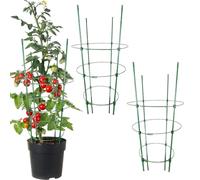 Cage à tomates - Cadre pliable robuste - 3 pièces pour grimpantes - Pour légumes, pivoines, concombres, clématites, raisins, pois, cactus, jardin et cour