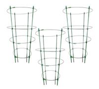 Cage à , treillis robuste, 3 piquets hauts, construction en fibre de verre, support durable pour fleurs, légumes, fruits, vignes, 45 x 28 cm