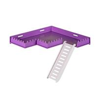 Cage Aire De Jeux Hamster | Plate-Forme De Jeu Fun Cage avec PVC Sûr - Cage Toys Accessoires Décoratifs pour écureuils, Hamsters, Écureuils, Gerbilles, Perroquets, Hérissons