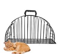 Cage anti-rayures pour chat - Outil de toilettage en maille métallique pour le lavage des animaux domestiques, les voyages, les trajets en voiture, l'utilisation en intérieur, les soins des chatons et