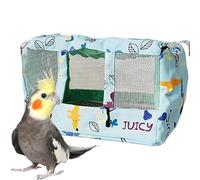 Cage Bird Bed, Breathable Bird Nest, Waterproof Cloth Tent, Soft Cool Mat Lining, Cozy Secure Design, Reusable Material for Cockatiel Conure Lovebird Resting Sleeping