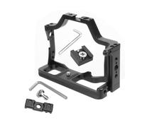 Cage caméra, Compatible avec Canon, M50 M50II M5, Aluminium Noir | Monture cold shoe 3/8 1/4 ; sangle ; poignée Arri ; support moniteur(Cage w Cable Winder)