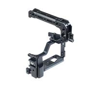 Cage caméra, Compatible avec Canon, M50 M50II M5, Aluminium Noir | Monture cold shoe 3/8 1/4 ; sangle ; poignée Arri ; support moniteur(Top Handle Cage)