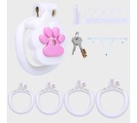 Cage Chastetée Plate Flat Chastity Cage Set Cage De Chasteté Plate Homme belt