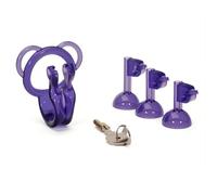 Cage Chastetée Inversée Cage De Chasteté Inverse Negative Chastity Cage Men,purple-S