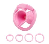 Cage Chastetée Silicone Rose Cage Chasteté Inversée,A-L