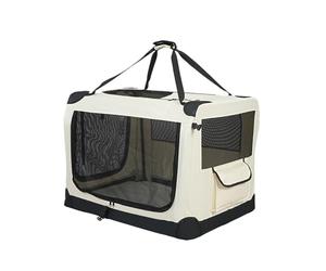 Cage Chien Voiture pour Chevrolet Volt Spark Sonic Onix Celta Bolt EV Agile 2000-2025, Cage de Transport Pliable pour Chien avec Maille Respirante Coussin Doux pour Voyage Camping
