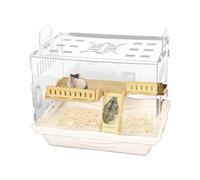 Cage claire du hamster - Habitat de coquille transparent, petite maison légère | Boîtier en acrylique respirant avec panneaux de vue ouverte pour l'espace de vie des rongeurs, configuration des amoure