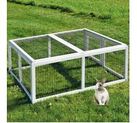 Cage Clapier á lapins Rabbit Run XL - MARQUE - Blanc - Extérieur