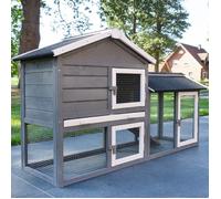 Cage Clapier Enclos lapin Extérieur en bois Haute Qualité - 088 Maison de rêve 146x50x86cm