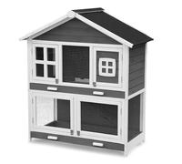 Cage Clapier Enclos pour Lapins Extérieur et intérieur en Bois 115 x 60 x 118 cm. Modele Murmel