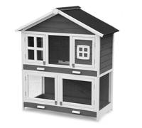 Cage Clapier Enclos pour lapins Extérieur et intérieur en bois 115 x 60 x 118 cm. Modele Oscar