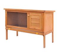 vidaXL Clapier d'extérieur Enclos pour petits animaux 1 niveau Bois