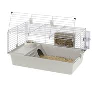 Cage cochons d'inde 77*48*42 cm- Maisonnette, gamelle, ratelier et abreuvoir - FERPLAST