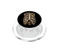 Cage côtelée pour Chats Halloween Amoureux des Chats Maman Papa Squelette PopSockets PopGrip pour MagSafe