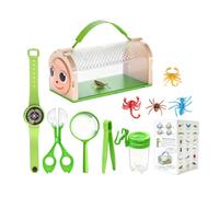 Cage d ' activité familiale avec d ' observation des créatures avec poignée supérieure de transport pour les promenades sur les sentiers, les séances d ' observation du jardin, l ' observation des la