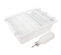 Cage D’élevage et Acier Inoxydable pour Souris de Laboratoire en PP | Grille Supérieure Ventilée, Fermeture à Boucle Sécurisée, Observation Transparente, Usage Académique et Recherche