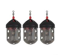 Cage d'alimentation pour pêche au carburateur, 26 mm x 48 mm, panier d'alimentation pour la dispersion des appâts au sol, design élastique absorbant les chocs, idéal pour la pêche à la carpe, au