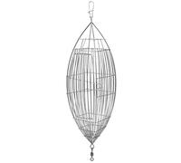Cage d'appâts de pêche en Acier Inoxydable, Support d'alimentation résistante avec des Trous de Dispersion Uniforme pour la pêche à la Carpe, Moulage Longue Distance en Bateau (de Taille Royale)