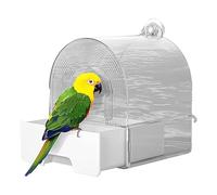 Cage de bain d'oiseaux - Boîte de tiroir de bain perruche transparente, accessoire cage à oiseaux | Bain d'oiseaux à tête ronde, bougeoir, cube de bain d'oiseaux lumineux, cage de bain d'oiseaux