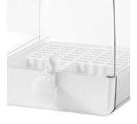 Cage De Bain pour Oiseaux - Mangeoire pour Bain d'oiseaux, Boîte De Support De Nourriture, Accessoires De Cage pour OiseauxDe Petite Et Moyenne Taille, Perroquets, Tourtereaux, Pinsons, Perruches, Ma