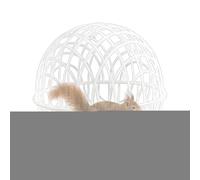 Cage de Balle de Poulet, Boules de Poulet - Cage de Balle d'orbe de à Gamme Librement,Coopérative de volaille à sécurité Mobile Une boîte de Poussin à Pied à Pied pour Lapins, arrière-Cour et a