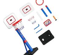 Cage de basket réglable en hauteur avec cadre facile à utiliser au bord de la piscine - Petit but de basket-ball au bord de la piscine