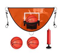 Cage de basketball universelle pour trampoline - Cercle imperméable multi-usage, bouclier de sécurité à fort , clips de fixation sûrs | Sportif pour le jeu actif, centre d'activités