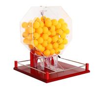 Cage de bingo en acrylique pour 100 balles - Appareil de jeu de loterie durable pour fêtes, tomboles et événements de groupe - Design stable et fiable pour un divertissement amusant