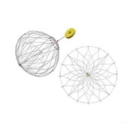 Cage de capture de crabe en fil d'acier robuste qui s'ouvre automatiquement pour faciliter le placement des appâts et une meilleure récolte (72 cm20 soie)