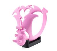 Cage de chasteté avec culotte florale anti-dégorgement, cage à bite creuse avec 4 mousquetons, grande ouverture urinaire, sextoys péniens pour hommes Sissywear et Bondage (Pink)