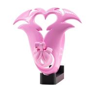 Cage de chasteté avec culotte florale anti-dégorgement, cage à bite creuse avec 4 mousquetons, grande ouverture urinaire, sextoys péniens pour hommes Sissywear et Bondage (Pink-Sissy)