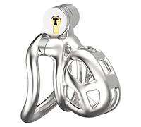 Cage de chasteté Cobra en métal en acier inoxydable, Ultra petite Cage à pénis, ceinture de chasteté pour homme, Cage de chasteté extrême, Cage à pénis masculin, BDSM, jeu sexuel fétichiste(S,50mm)