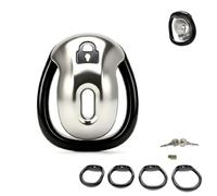 Cage de chasteté masculine, verrou inversé (Negativ,Silber) | Résine 3D, choix Positif Négatif, forme compacte, grande ouverture, 4 anneaux courbés, jouet adulte pour couples et BDSM.