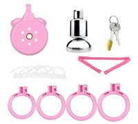 Cage De Chasteté Plate Inversée Flat Chastity Cage Set Chastity Cage,B2+belt